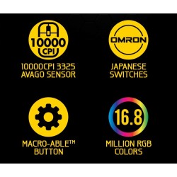 Armaggeddon Pro-Gaming Mouse - Falcon 3 - Pro-Gaming Mouse 10000CPI Macroable RGB — Buy in Cyprus with Fast Delivery