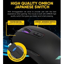 Armaggeddon Pro-Gaming Mouse - Falcon 3 - Pro-Gaming Mouse 10000CPI Macroable RGB — Buy in Cyprus with Fast Delivery