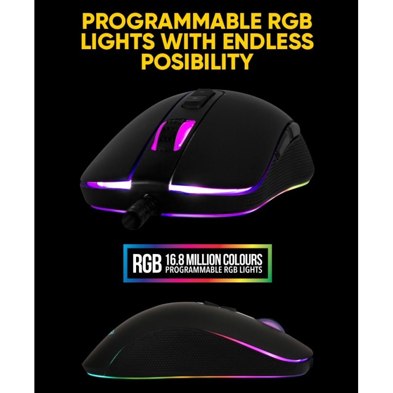 Armaggeddon Pro-Gaming Mouse - Falcon 3 - Pro-Gaming Mouse 10000CPI Macroable RGB — Buy in Cyprus with Fast Delivery
