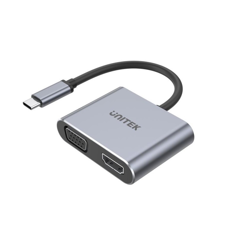 Unitek Type-C HDMI 4K60Hz VGA PD100W - D1049A - Type-C HDMI 4K60Hz VGA PD100W — Buy in Cyprus with Fast Delivery