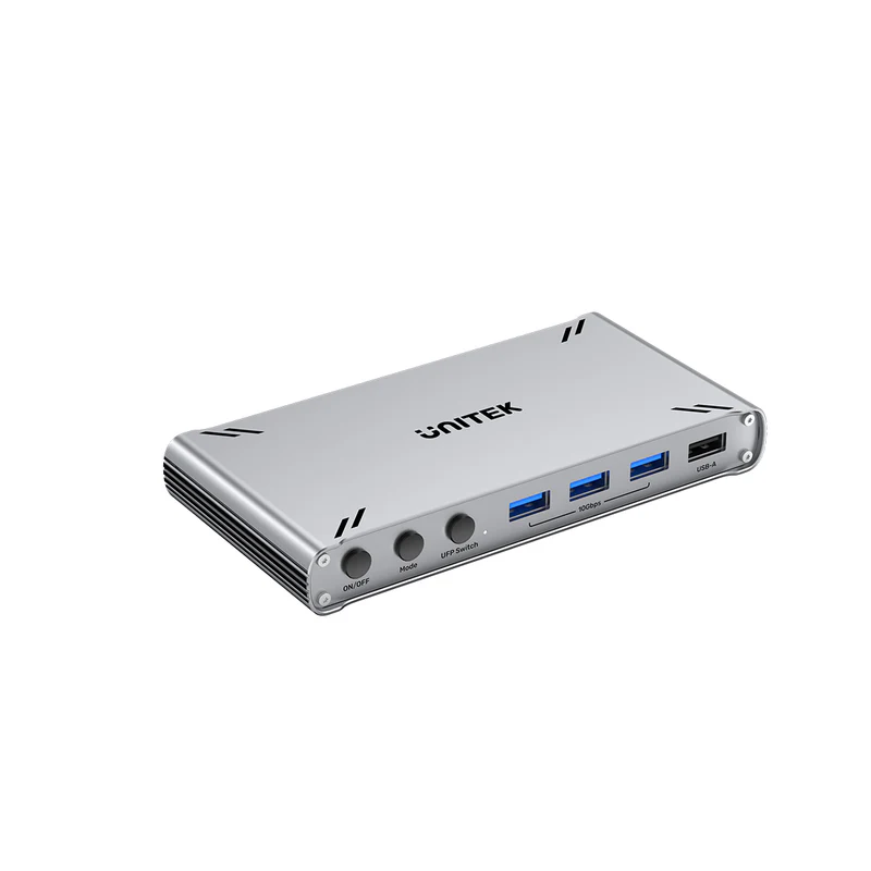 Unitek KVM HDMI Switch USB-C 10Gbps Split-Screen 5-Port Hub - D1118A - KVM HDMI Switch USB-C 10Gbps Split-Screen 5-Port Hub