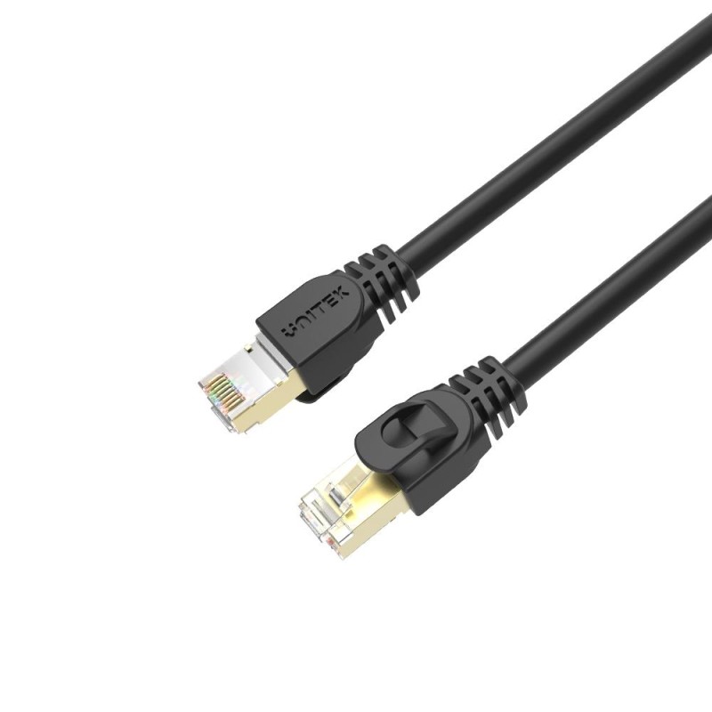 Unitek Ethernet Cable - C1811EBK - CAT7 SSTP Pure Copper Ethernet Cable 3.0m Black — Buy in Cyprus with Fast Delivery