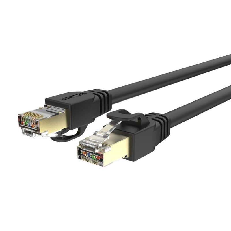 Unitek Ethernet Cable - C1811EBK - CAT7 SSTP Pure Copper Ethernet Cable 3.0m Black — Buy in Cyprus with Fast Delivery
