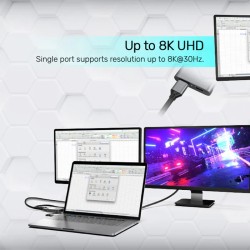 Unitek Converter USB-C to Display Port Dual 8K60Hz MST - V1404A - Dual 8K60Hz MST — Buy in Cyprus with Fast Delivery