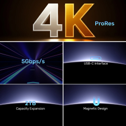 Unitek Card Reader Magnetic - S1244C - PD100W + 4K60Hz + Audio Microphone — Buy in Cyprus with Fast Delivery