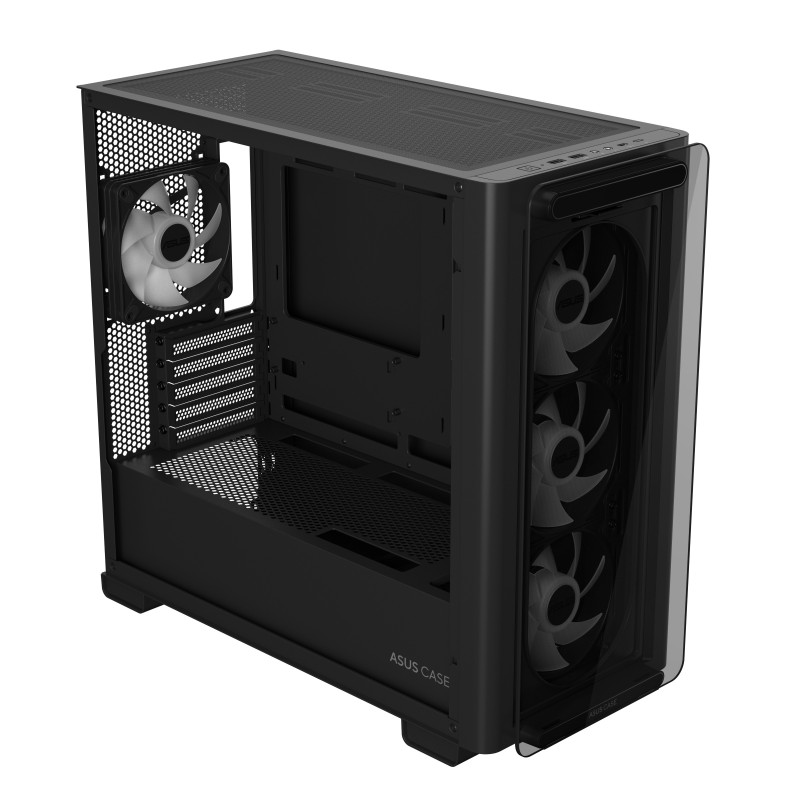 ASUS PC Case mATX Tempered Glass 4xARGB Fans - A23 PLUS - Black — Buy in Cyprus with Fast Delivery