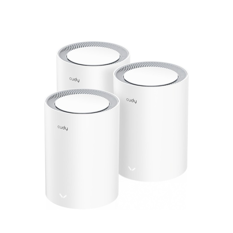 Cudy Whole Home Mesh AX1800 Dual Band Gigabit Wi-Fi 6 3-Pack - M1800 - AX1800 Dual Band Gigabit Wi-Fi 6 3-Pack