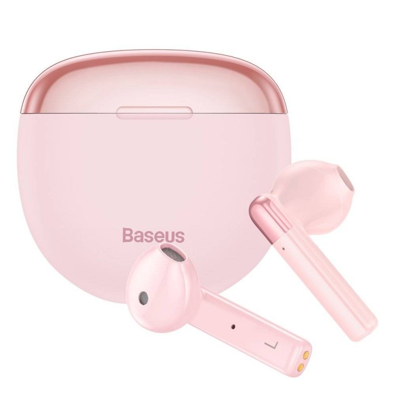 Baseus Headphones In Ear TWS Pink - W2 - In Ear TWS Pink — Buy in Cyprus with Fast Delivery