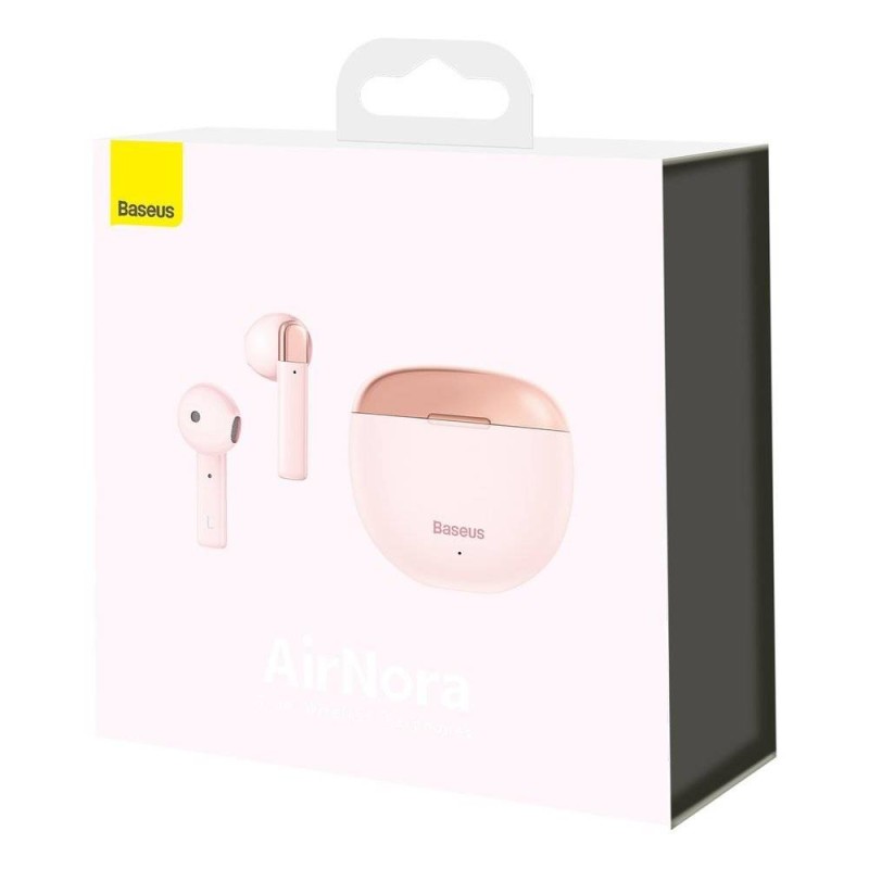 Baseus Headphones In Ear TWS Pink - W2 - In Ear TWS Pink — Buy in Cyprus with Fast Delivery