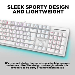 Armaggeddon - MKA-7C - Black Mechanical Gaming Keyboard 104 Clicky Blue Keys — Buy in Cyprus with Fast Delivery