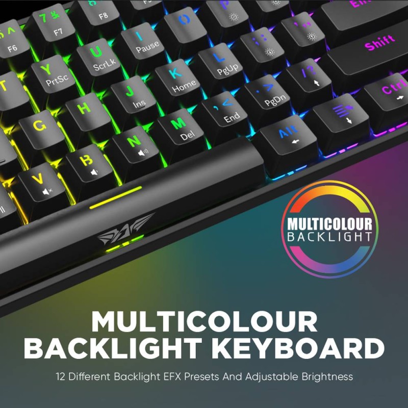 Armaggeddon Black Mechanical Gaming Keyboard - MKA-1C NEX - 61 Clicky Blue Keys — Buy in Cyprus with Fast Delivery