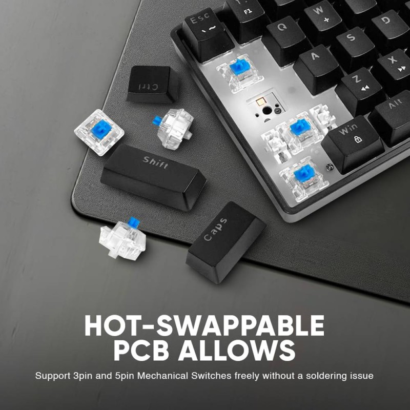 Armaggeddon Black Mechanical Gaming Keyboard - MKA-1C NEX - 61 Clicky Blue Keys — Buy in Cyprus with Fast Delivery