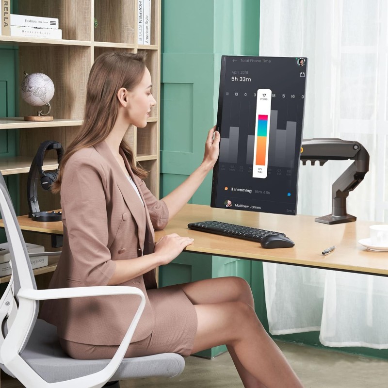 NBMounts Desk Monitor Mount - F80 - Single Arm Gas Desk Monitor Mount (updated version) — Buy in Cyprus with Fast Delivery