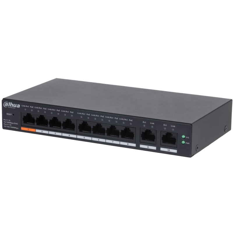 Dahua PoE Cloud Gigabit Switch 8port +2UP 110W - CS4010-8GT-110 - 8port +2UP 110W — Buy in Cyprus with Fast Delivery
