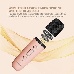 SonicGear IOX Karaoke Portable Speaker BT & Wireless Mic White - K200 - Karaoke Portable Speaker BT & Wireless Mic White