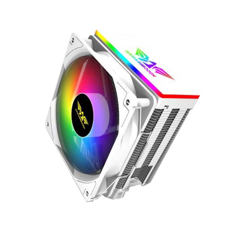 Armaggeddon Gaming Cooling CPU Silent RGB Fan - BLIZZARD 2 - 4-Pipe White — Buy in Cyprus with Fast Delivery