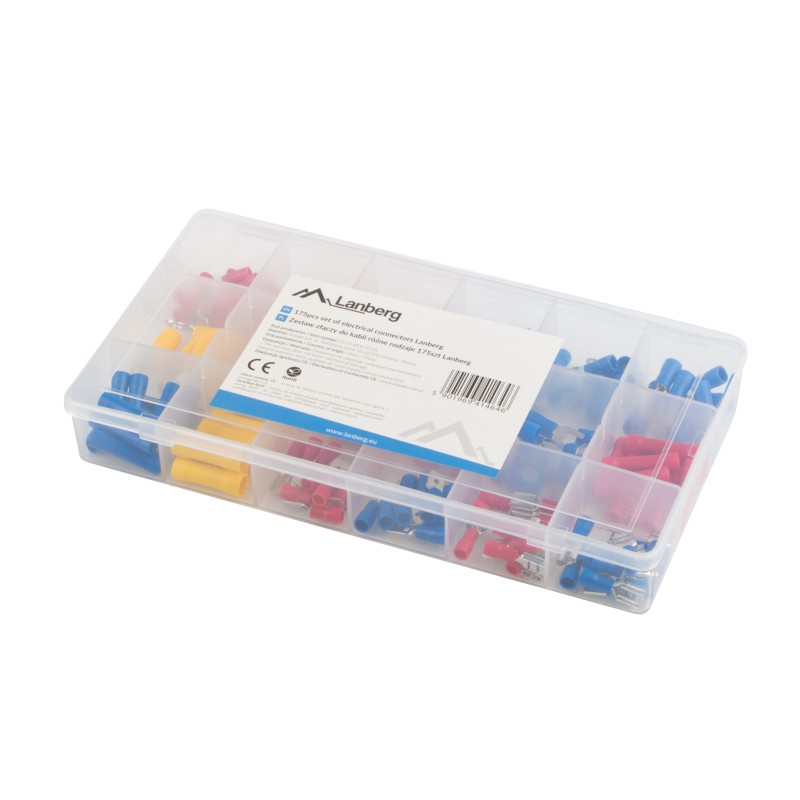 Lanberg Cable Terminal Kit - 175pcs 1.25-4mm — Buy in Cyprus with Fast Delivery