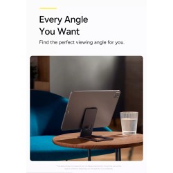 Baseus Foldable Metal Desktop Holder - Grey — Buy in Cyprus with Fast Delivery