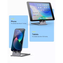 Baseus Foldable Metal Desktop Holder - Grey — Buy in Cyprus with Fast Delivery