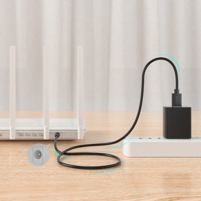 Unitek USB to DC - Y-C495BK - 3.5x1.35mm, Power 1m — Buy in Cyprus with Fast Delivery