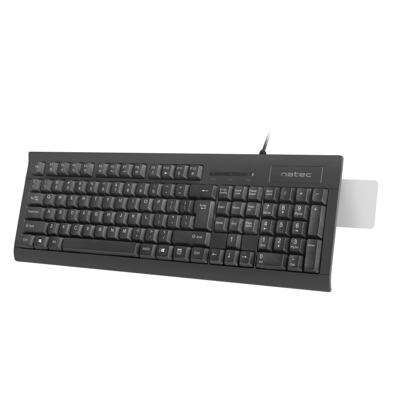 Natec MORAY Keyboard - Wired - with ID Card Reader - Black — Buy in Cyprus with Fast Delivery
