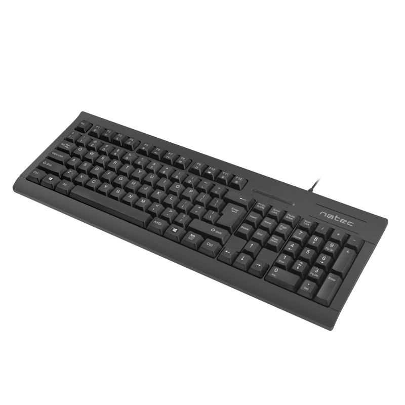 Natec MORAY Keyboard - Wired - with ID Card Reader - Black — Buy in Cyprus with Fast Delivery