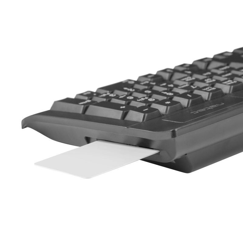 Natec MORAY Keyboard - Wired - with ID Card Reader - Black — Buy in Cyprus with Fast Delivery