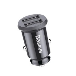 Baseus Grain Car Charger - CCALL-ML01 - 3.1A Black — Buy in Cyprus with Fast Delivery