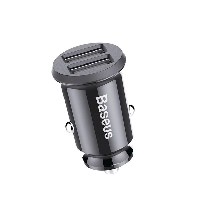 Baseus Grain Car Charger - CCALL-ML01 - 3.1A Black — Buy in Cyprus with Fast Delivery