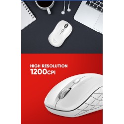 Alcatroz AIRMOUSE - DUO 3 - Wireless BT Silent Mouse White — Buy in Cyprus with Fast Delivery