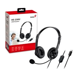 Genius Headset - HS-230U - USB-C InLine Control SoftEar Cups — Buy in Cyprus with Fast Delivery