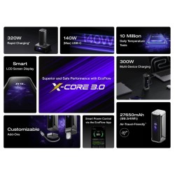 EcoFlow Charge Powerbank - RAPID Pro X - 27650mAh 300W — Buy in Cyprus with Fast Delivery