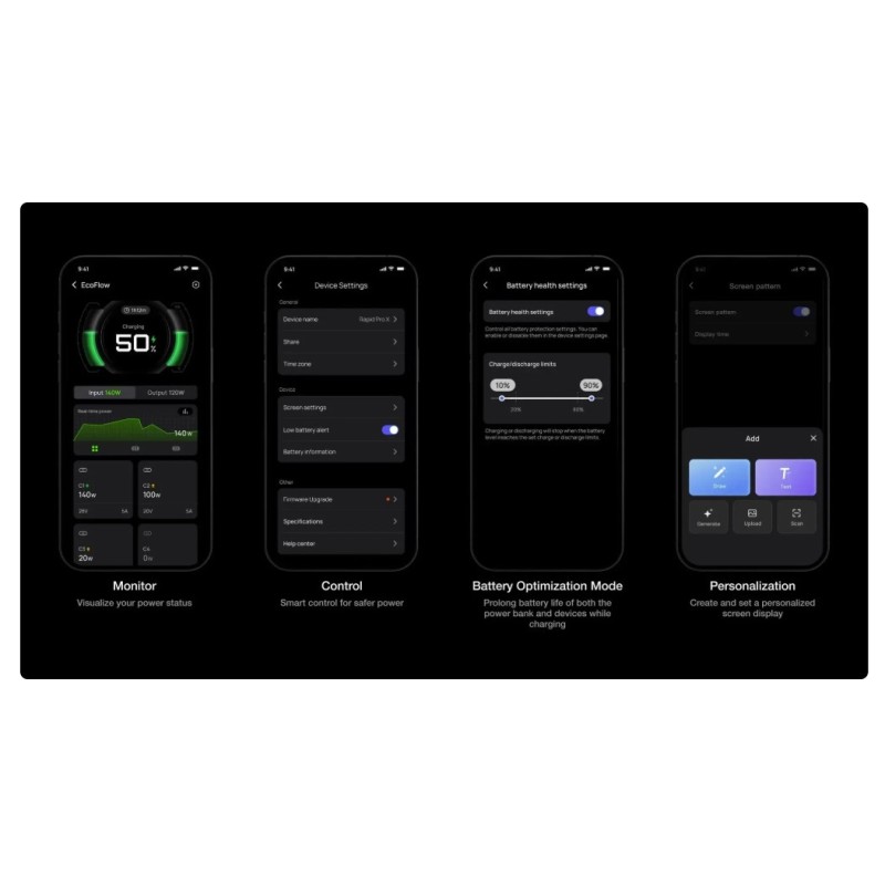 EcoFlow Charge Powerbank - RAPID Pro X - 27650mAh 300W — Buy in Cyprus with Fast Delivery