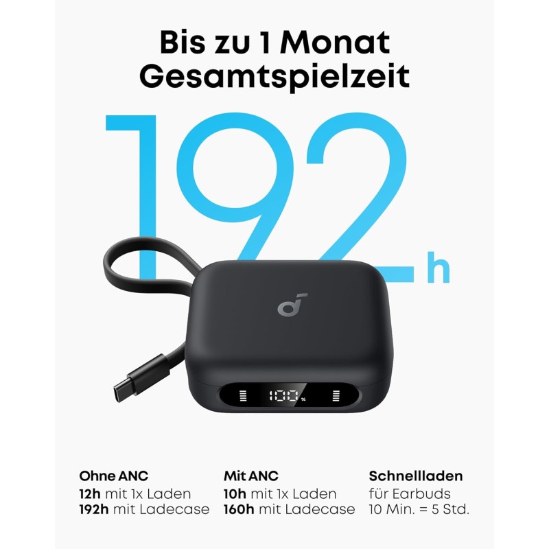 Anker Soundcore Earbuds - P41i T - Earbuds with Portable Phone Charger (Built-in) Black — Buy in Cyprus with Fast Delivery