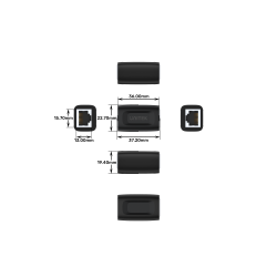 Unitek Network RJ45 F-F Ethernet Coupler - A1026BK - RJ45 F-F Ethernet Coupler — Buy in Cyprus with Fast Delivery