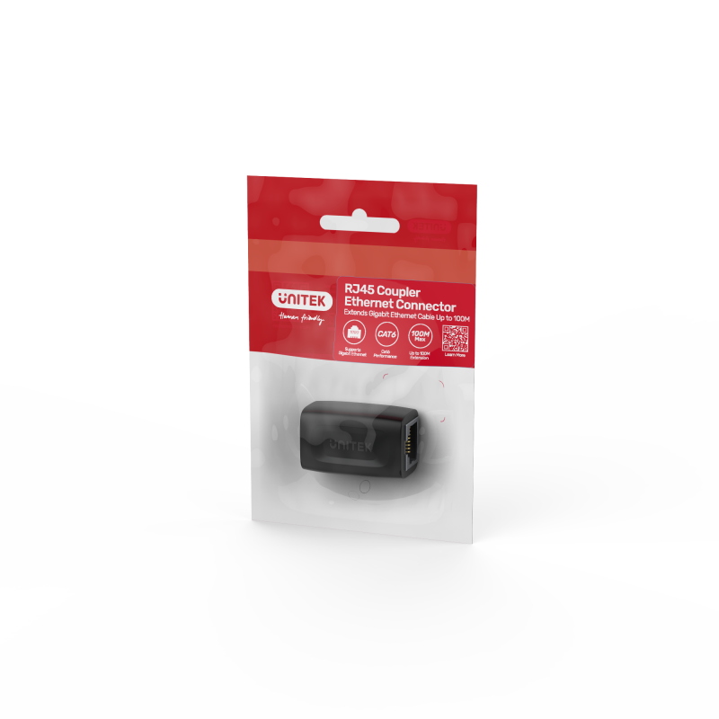 Unitek Network RJ45 F-F Ethernet Coupler - A1026BK - RJ45 F-F Ethernet Coupler — Buy in Cyprus with Fast Delivery