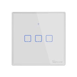 Sonoff WiFi Smart Wall Touch Switch - T2EU3C-TX - 3-Button White — Buy in Cyprus with Fast Delivery
