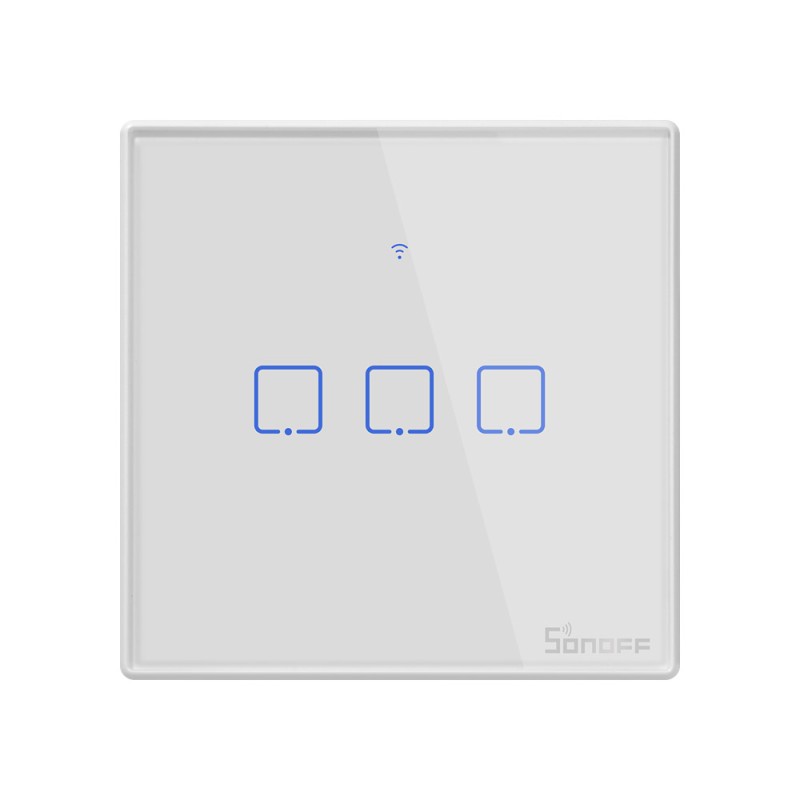 Sonoff WiFi Smart Wall Touch Switch - T2EU3C-TX - 3-Button White — Buy in Cyprus with Fast Delivery