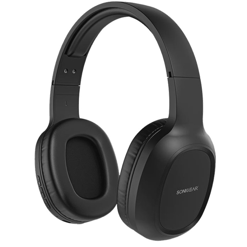SonicGear Headphones Bluetooth - AIRPHONE 3 - Type-C Carbon Black — Buy in Cyprus with Fast Delivery