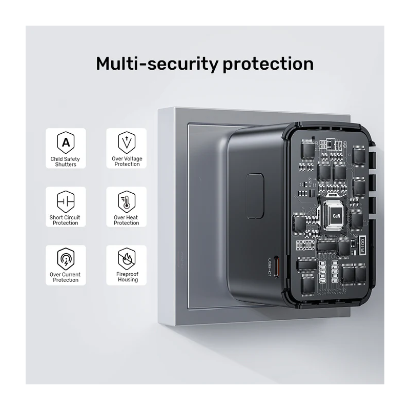 Unitek World Travel Adapter & 100W Charger - P1123A - EU UK US 4x USB-C + 1x USB-A — Buy in Cyprus with Fast Delivery