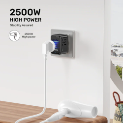 Unitek World Travel Adapter & 100W Charger - P1123A - EU UK US 4x USB-C + 1x USB-A — Buy in Cyprus with Fast Delivery