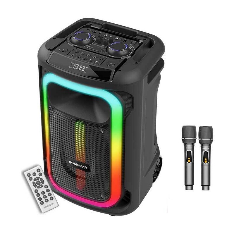 SonicGear Portable Karaoke Speaker - 1300 Pro - 12'' 240W TWS BT USB 2x Mics HYPERBOX — Buy in Cyprus with Fast Delivery