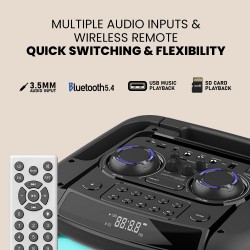 SonicGear Portable Karaoke Speaker - 1300 Pro - 12'' 240W TWS BT USB 2x Mics HYPERBOX — Buy in Cyprus with Fast Delivery