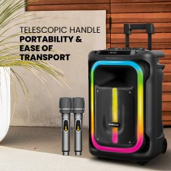 SonicGear Portable Karaoke Speaker - 1300 Pro - 12'' 240W TWS BT USB 2x Mics HYPERBOX — Buy in Cyprus with Fast Delivery