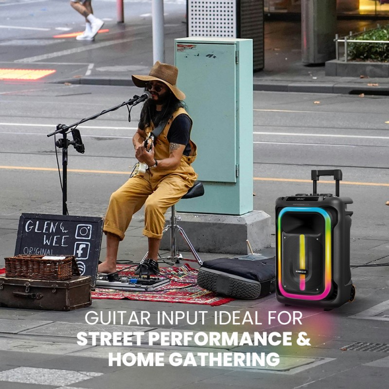 SonicGear Portable Karaoke Speaker - 1300 Pro - 12'' 240W TWS BT USB 2x Mics HYPERBOX — Buy in Cyprus with Fast Delivery