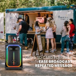 SonicGear Portable Karaoke Speaker - 1300 Pro - 12'' 240W TWS BT USB 2x Mics HYPERBOX — Buy in Cyprus with Fast Delivery