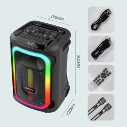 SonicGear Portable Karaoke Speaker - 1300 Pro - 12'' 240W TWS BT USB 2x Mics HYPERBOX — Buy in Cyprus with Fast Delivery