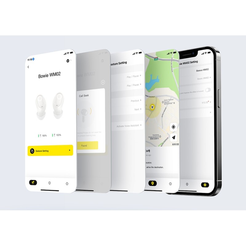 Baseus Headphones In Ear TWS Bowie White - WM02 - In Ear TWS Bowie White — Buy in Cyprus with Fast Delivery