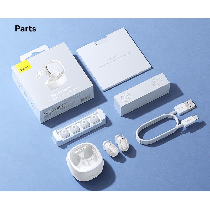 Baseus Headphones In Ear TWS Bowie White - WM02 - In Ear TWS Bowie White — Buy in Cyprus with Fast Delivery