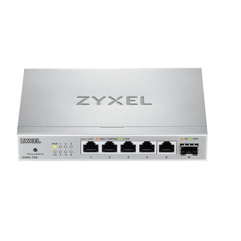 Zyxel Switch - XMG-105 - Multi-Gig 5-Port 2.5GbE + 10G SFP+ — Buy in Cyprus with Fast Delivery